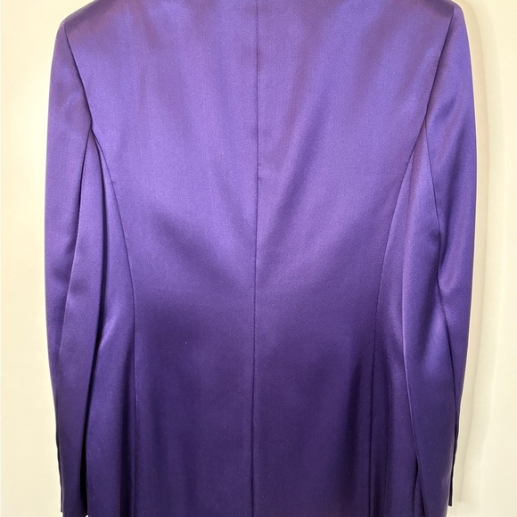 Vintage Rena Lange Deep Purple Silk Jacket. Like new - Picture 7 of 11